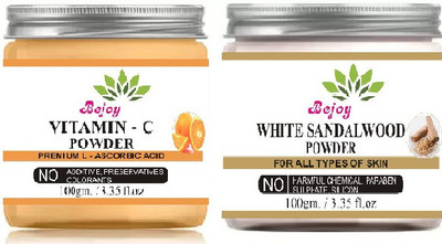 Bejoy Vitamin C Powder And White Sandalwood Powder Combo 100 Gram Each(100 g)