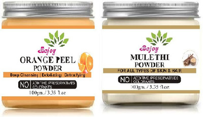 Bejoy Orange Peel Powder And Mulethi Powder Combo 100 Gram Each(100 g)