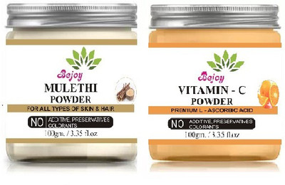 Bejoy Mulethi Powder And Vitamin C Powder Combo 100 Gram Each(100 g)
