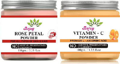 Bejoy Rose Petal Powder And Orange Peel Powder Combo 100 Gram Each(100 g)
