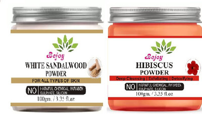 Bejoy White Sandalwood Powder And Red Sandalwood Powder Combo 100 Gram Each(100 g)