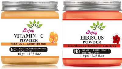 Bejoy Vitamin C Powder And Hisbiscus Powder Combo 100 Gram Each(100 g)