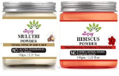 Bejoy Mulethi Powder And Hibiscus Powder Combo 100 Gram Each(100 g)