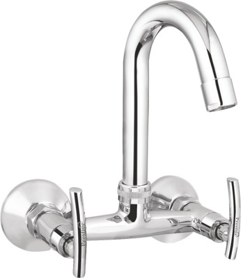 Prestige C-2 Sink Mixer C-2 Sink Mixer Chrome Silver platet Tap Faucet Bib Cock Angle Cock Pillar Tap Bathroom Tap Mixer Faucet (Wall Mount Installation Type)