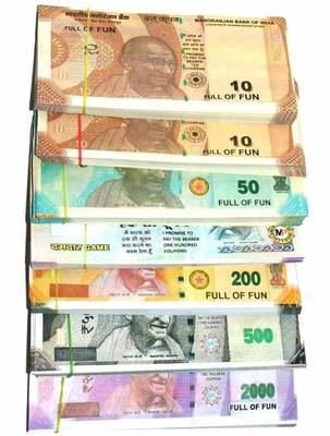 soniya enterprises Gag Toy for Kids Children Banks Best fake note currency Gag Toy (multiple colour) 1-2-notes-200pc Money Gag Toy (Multicolor) Fake notes nakli notes Dummy Notes notes Fake Notes :: Nakli Notes Gag Toy