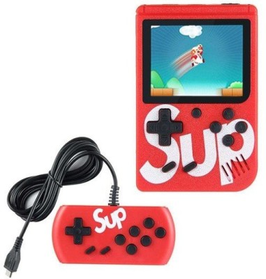IMMUTABLE 4346 _ RRT _ SUP X Game Box 400 in One Handheld Game Console With Remote Controller & Can Connect to A TV 2 Player ( Only 2nd Player Play with Remote) 8 GB with Retro 400 in 1(Multicolor)