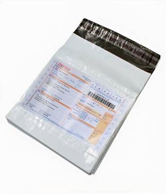 REMY PACKAGING 10X14 INCH Tamper Proof Courier Bags With POD JACKET Envelopes Pouches Cover Poly Bags for Shipping Packing Mailing 60 Micron 100 PCS Packet