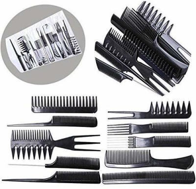 JOTKAPARKASH PROFEESIONAL (SET OF 10) SALON STYLING HAIR COMB .