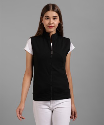 LAZIO Sleeveless Solid Women Jacket