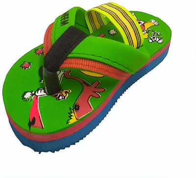 BOOMER CUBS Chhota Bheem Boys & Girls Slip On Slipper Flip Flop(Green , 2.5-3 Years)