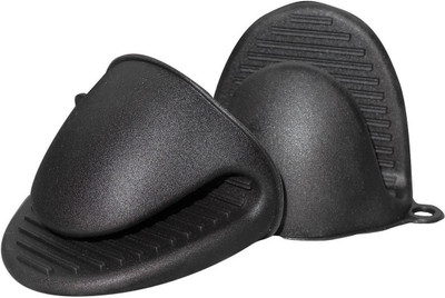 Alpyog Black Silicon Kitchen Linen Set(Pack of 2)