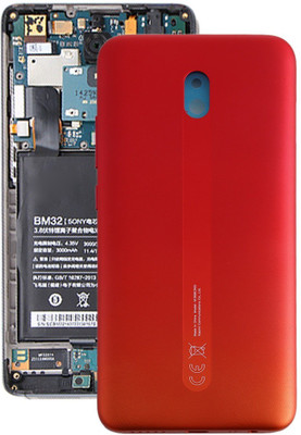 GOGURU Xiaomi Comes With Logo For- Redmi 8A Back Panel(Red)