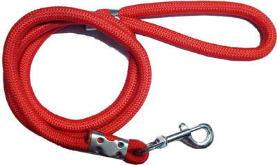 Hundur Store Strong & High Quality Stylish Plain Dog Rope Leash Dog & Cat Leash(Extra Large, Red)