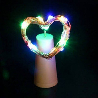 FStyler 20 LEDs 1.98 m Multicolor Steady String Rice Lights(Pack of 1)