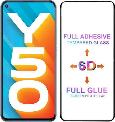 Micvir Edge To Edge Tempered Glass for Vivo Y50(Pack of 1)