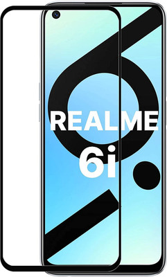 AKSHUD Edge To Edge Tempered Glass for Realme 6i(Pack of 1)