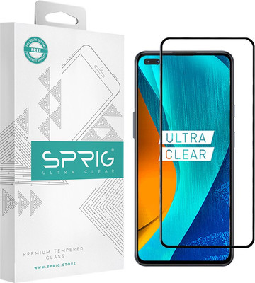 Sprig Edge To Edge Tempered Glass for OPPO F17 PRO(Pack of 1)