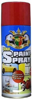 Turtulsgroup Turtuls group Hawk Car Auto Multi Purpose Lacquer Spray Paint RED for Furniture Polish etc. (400ml) Red Spray Paint 400 ml(Pack of 1)
