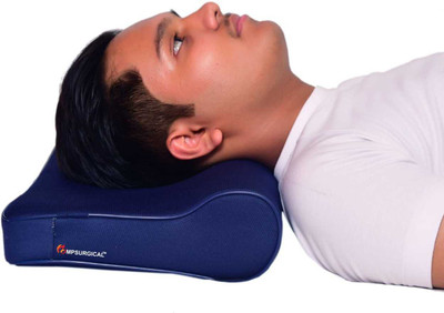 MPSURGICAL Universal Soft Regular Surgical Cervical Pillow for Neck Pain Relief Cervical Pillow(Blue)