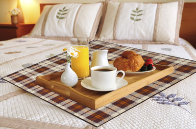 LITHARA Square Pack of 1 Table Placemat(Brown, PVC)