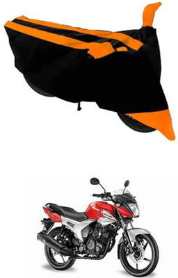 Mdstar Two Wheeler Cover for Yamaha(SZ R, Black, Orange)