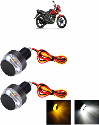 Vagary Side LED Indicator Light for TVS Flame DS125(White, Orange)