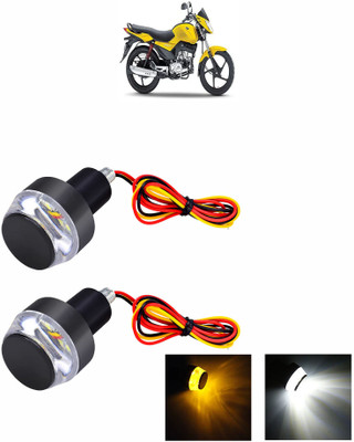 Vagary Side LED Indicator Light for Mahindra Universal For Bike(White, Orange)