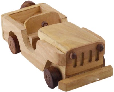 ARTANDCRAFTINDIA Beautiful Wooden Classical Vintage Open car Toy showpiece(Brown)