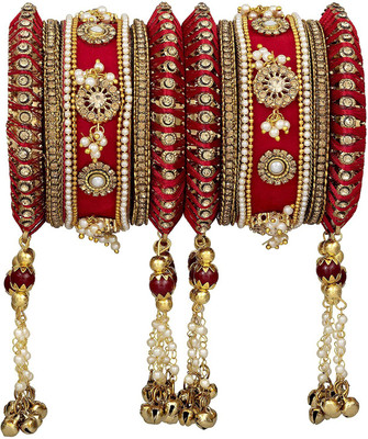 PANKSHRI ENTERPRISE Dori Bangle Set(Pack of 10)