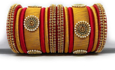 PANKSHRI ENTERPRISE Fabric Bangle Set(Pack of 12)