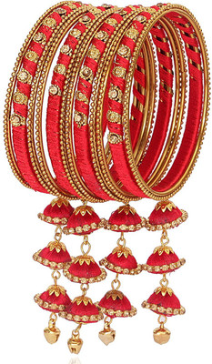 PANKSHRI ENTERPRISE Fabric Bangle Set(Pack of 12)