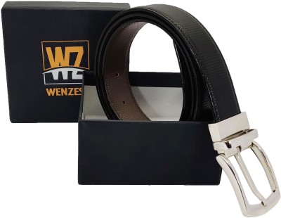 WENZEST Men Formal, Casual, Party Black, Brown Artificial Leather Reversible Belt