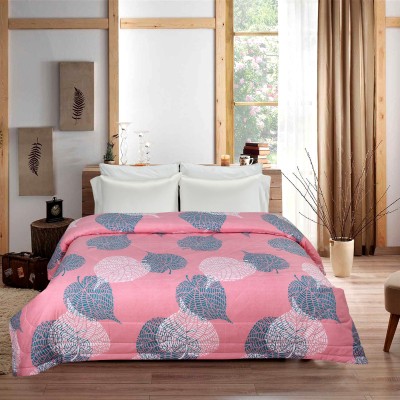 BSB Trendz Abstract Single Comforter for  Mild Winter(Microfiber, Pink)