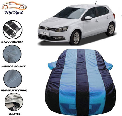 MoTRoX Car Cover For Volkswagen Polo Equisite (With Mirror Pockets)(Blue, Blue)