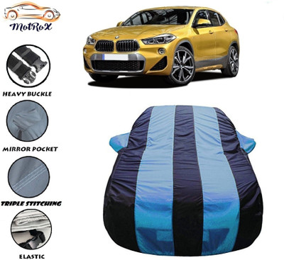 MoTRoX Car Cover For BMW X2 (With Mirror Pockets)(Blue, Blue)