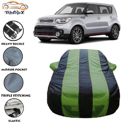 MoTRoX Car Cover For Kia Sport (With Mirror Pockets)(Green, Blue)