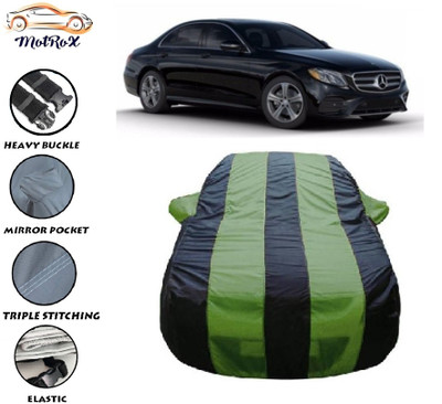 MoTRoX Car Cover For Mercedes Benz E350 (With Mirror Pockets)(Green, Blue)