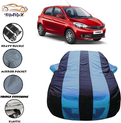 MoTRoX Car Cover For Tata Tiago (With Mirror Pockets)(Blue, Blue)