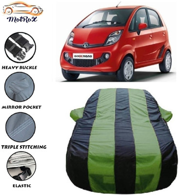 MoTRoX Car Cover For Tata Nano Genx (With Mirror Pockets)(Green, Blue)