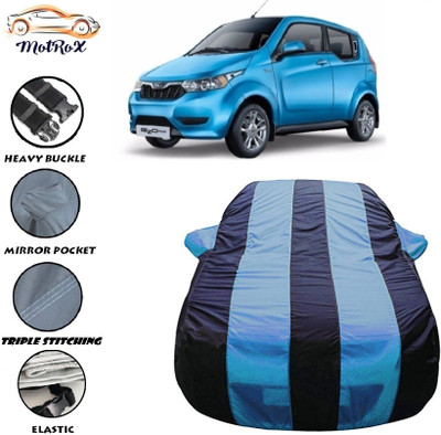 MoTRoX Car Cover For Mahindra e20 (With Mirror Pockets)(Blue, Blue)