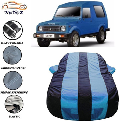 MoTRoX Car Cover For Maruti Suzuki Gypsy MG-410 (With Mirror Pockets)(Blue, Blue)