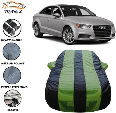 MoTRoX Car Cover For Audi A3 (With Mirror Pockets)(Green, Blue)