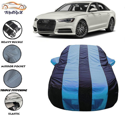MoTRoX Car Cover For Audi S6 (With Mirror Pockets)(Blue, Blue)