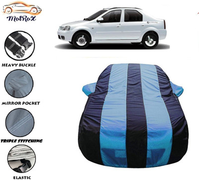 MoTRoX Car Cover For Mahindra Logan Edge (With Mirror Pockets)(Blue, Blue)