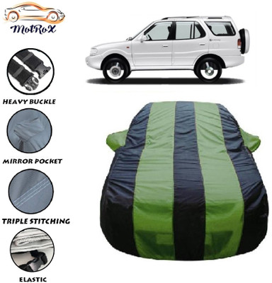 MoTRoX Car Cover For Tata Safari Dicor (With Mirror Pockets)(Green, Blue)