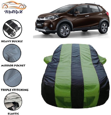 MoTRoX Car Cover For Honda WR-V (With Mirror Pockets)(Green, Blue)