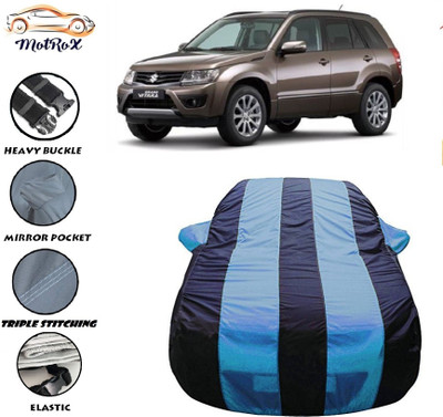 MoTRoX Car Cover For Maruti Suzuki Grand Vitara (With Mirror Pockets)(Blue, Blue)