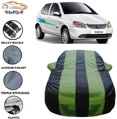 MoTRoX Car Cover For Tata Indicab (With Mirror Pockets)(Green, Blue)