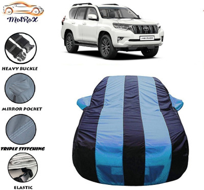 MoTRoX Car Cover For Toyota Cruiser (With Mirror Pockets)(Blue, Blue)