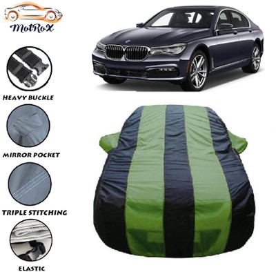 MoTRoX Car Cover For BMW 720D (With Mirror Pockets)(Green, Blue)